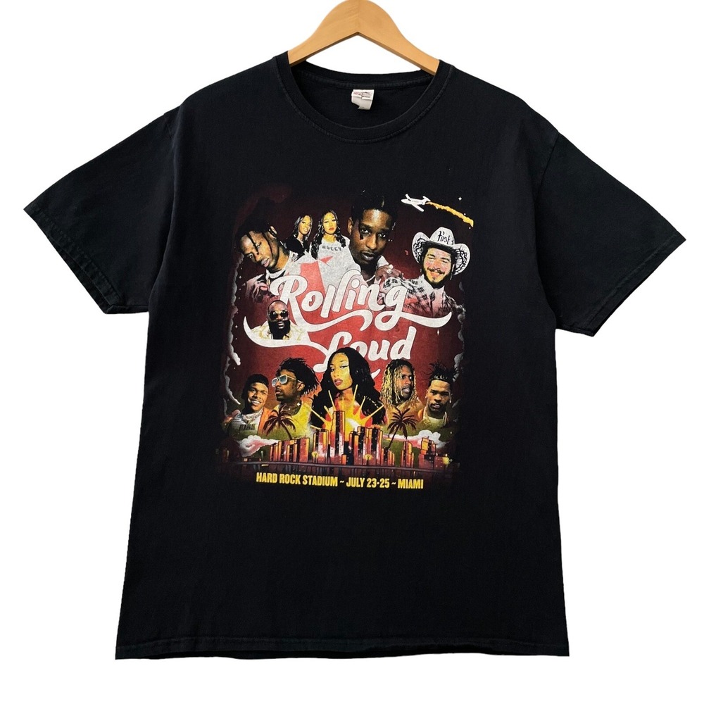 Rolling Loud Miami Festival 2021 Concert Shirt size Large - Travis Scott